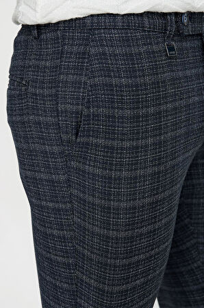 P 1082 Slim Fit Lacivert Spor Pantolon