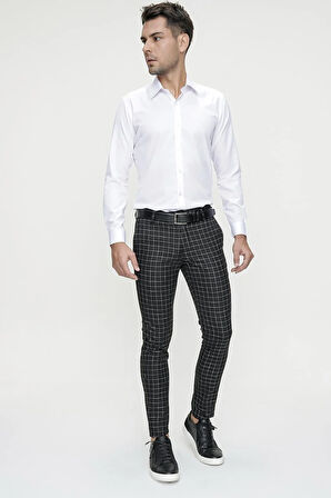 P 1083 Slim Fit Siyah Spor Pantolon