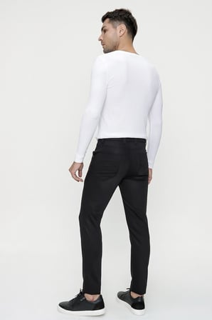 P 1085 Slim Fit Siyah Spor Pantolon