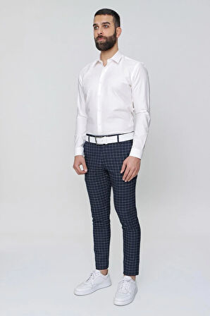 P 1083 Slim Fit Lacivert Spor Pantolon