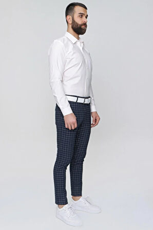 P 1083 Slim Fit Lacivert Spor Pantolon