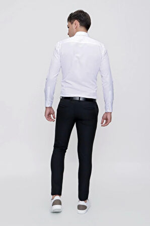 P 1086 Slim Fit Siyah Spor Pantolon