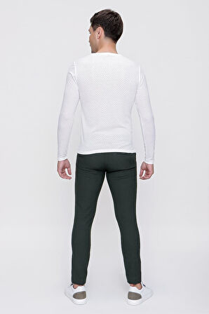 P 1086 Slim Fit Yeşil Spor Pantolon