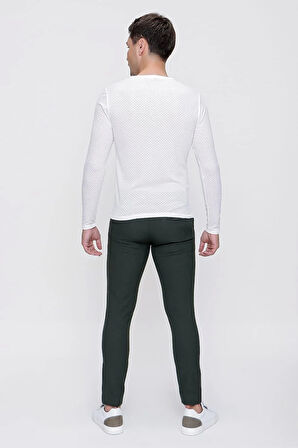 P 1086 Slim Fit Yeşil Spor Pantolon