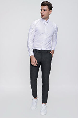 P 1086 Slim Fit Antrasit Spor Pantolon