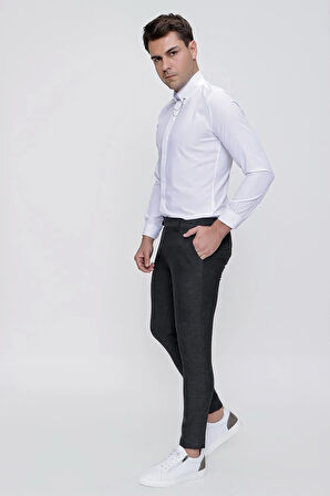 P 1086 Slim Fit Antrasit Spor Pantolon