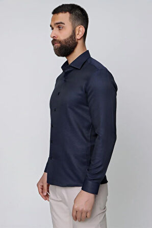 GK 632 Siyah Klasik Gömlek