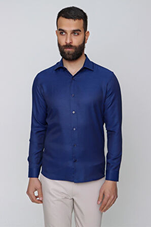 GK 632 Saks Klasik Gömlek