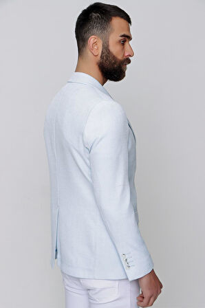 C 606 Slim Fit Mavi Spor Ceket