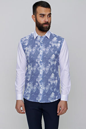 G 1482 Slim Fit Saks Spor Gömlek