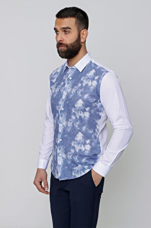 G 1482 Slim Fit Saks Spor Gömlek