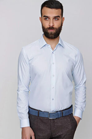 GK 636 Mavi Klasik Gömlek