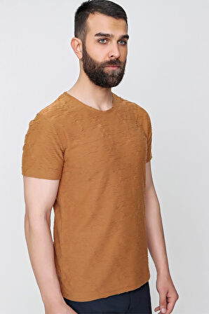 TS 821 Bej Spor T-Shirt