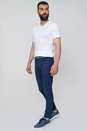 P 1087 Slim Fit Lacivert Spor Pantolon