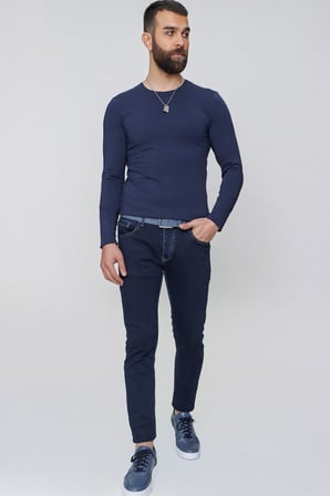 092 Lacivert Jean Pantolon