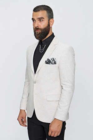 C 613 Slim Fit Taş Spor Ceket