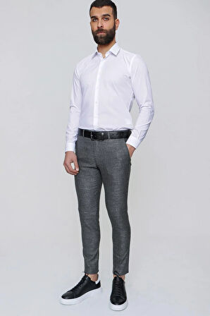 P 1090 Slim Fit Siyah Spor Pantolon