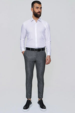 P 1090 Slim Fit Siyah Spor Pantolon