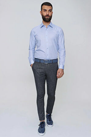 P 1090 Slim Fit Lacivert Spor Pantolon