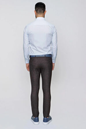 P 1090 Slim Fit Kahve Spor Pantolon