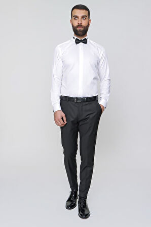 P 1092 Slim Fit Siyah Spor Pantolon