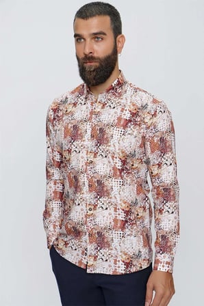 G 1506 Slim Fit Vizon Spor Gömlek