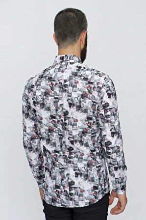 G 1508 Slim Fit Füme Spor Gömlek