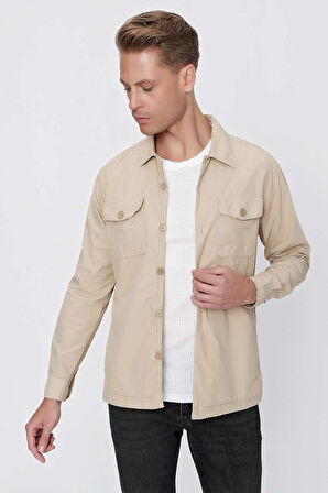 C 618 Slim Fit Bej Spor Ceket