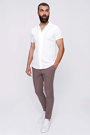 P 1093 Slim Fit Toprak Spor Pantolon