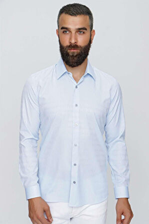 GK 651 Mavi Klasik Gömlek