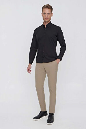 GK 653 Siyah Klasik Gömlek