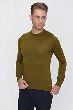 TR 840 Slim Fit Haki Klasik Triko