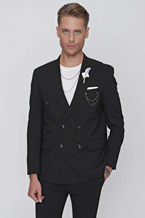 C 622 Slim Fit Siyah Spor Ceket