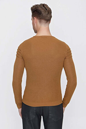 TR 849 Slim Fit Taba Klasik Triko