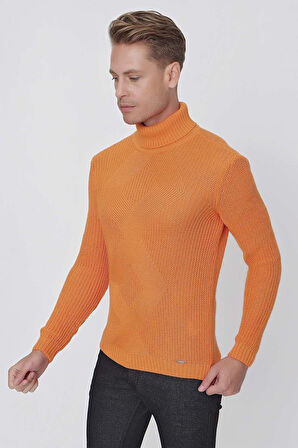 TR 850 Slim Fit Oranj Klasik Triko