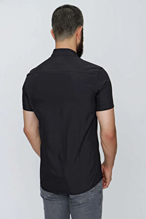 GK 659 Siyah Klasik Gömlek