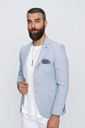 C 620 Slim Fit Mavi Spor Ceket