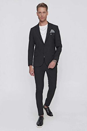 C 623 Slim Fit Siyah Spor Ceket