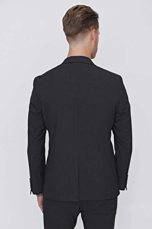 C 623 Slim Fit Siyah Spor Ceket