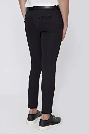 P 1099 Slim Fit Siyah Spor Pantolon