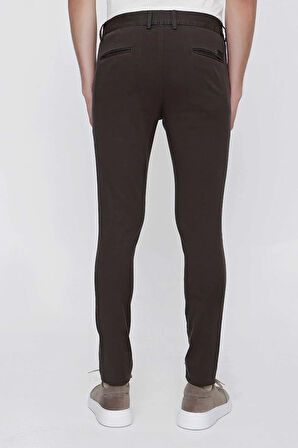 P 1100 Slim Fit Kahve Spor Pantolon