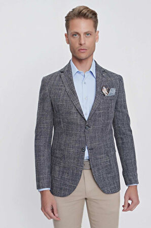 C 628 Slim Fit Lacivert Spor Ceket