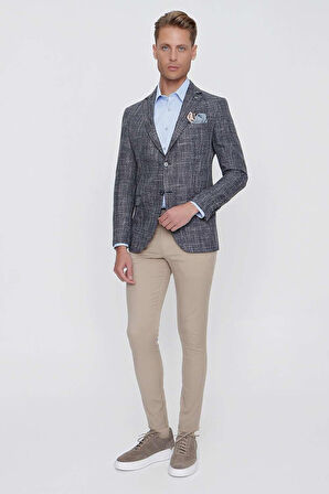 C 628 Slim Fit Lacivert Spor Ceket