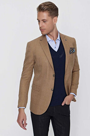 C 628 Slim Fit Safran Spor Ceket