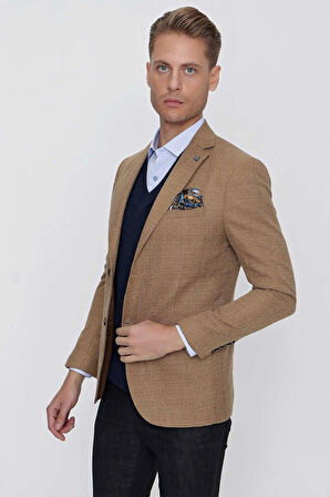 C 628 Slim Fit Safran Spor Ceket