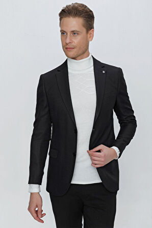 C 629 Slim Fit Siyah Spor Ceket