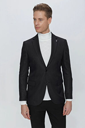 C 629 Slim Fit Siyah Spor Ceket
