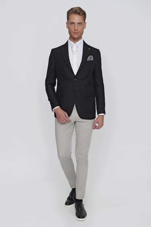 C 630 Slim Fit Siyah Spor Ceket