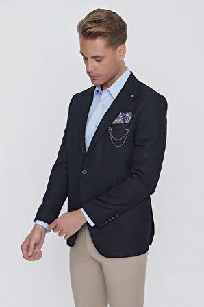 C 630 Slim Fit Lacivert Spor Ceket