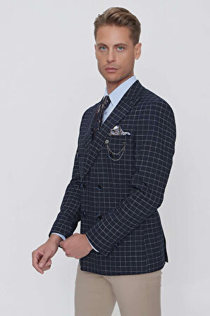 C 631 Slim Fit Lacivert Spor Ceket